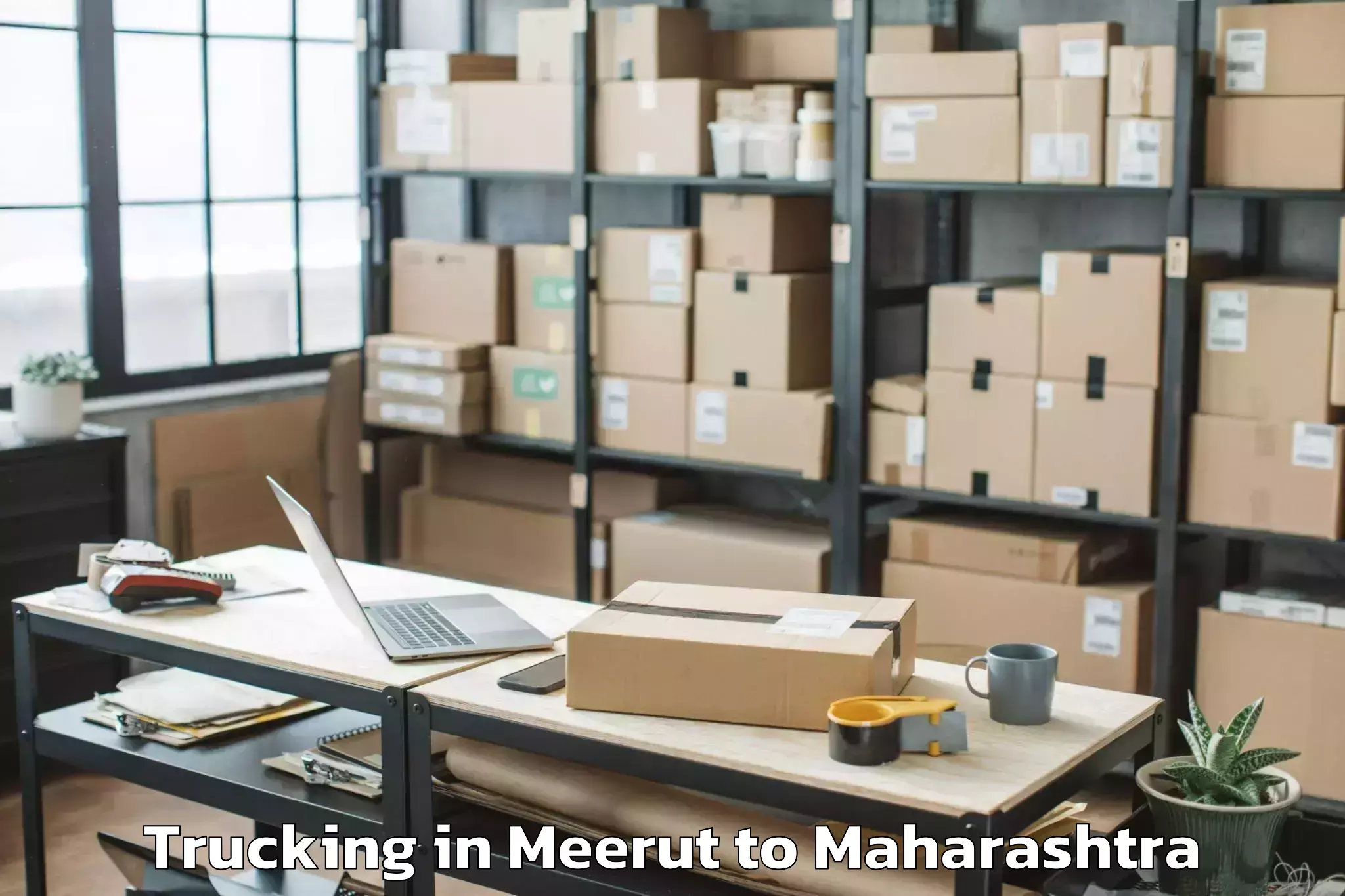 Reliable Meerut to Radhanagari Trucking